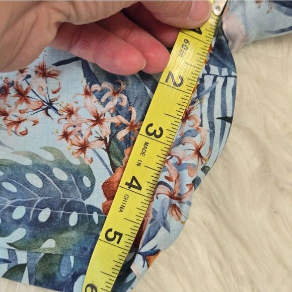 FRANKS Swim Shorts Mens Medium Hibiscus Floral Mesh Lined Tropical Trunks - Picture 6 of 11